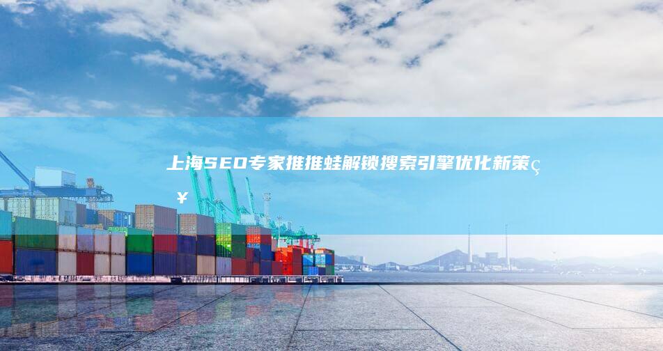 上海SEO专家推推蛙：解锁搜索引擎优化新策略